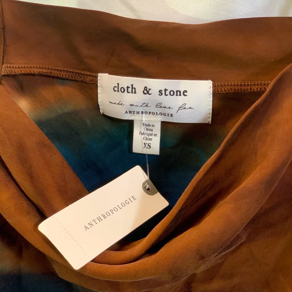 Anthropologie Cloth & Stone Tencel Ombre Tank top Size XS